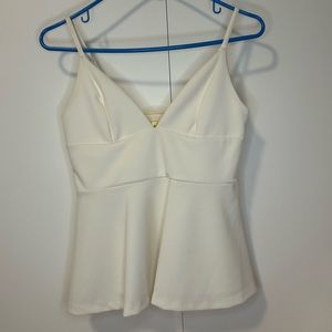 Cream Sleeveless Blouse size s-m (H&M)